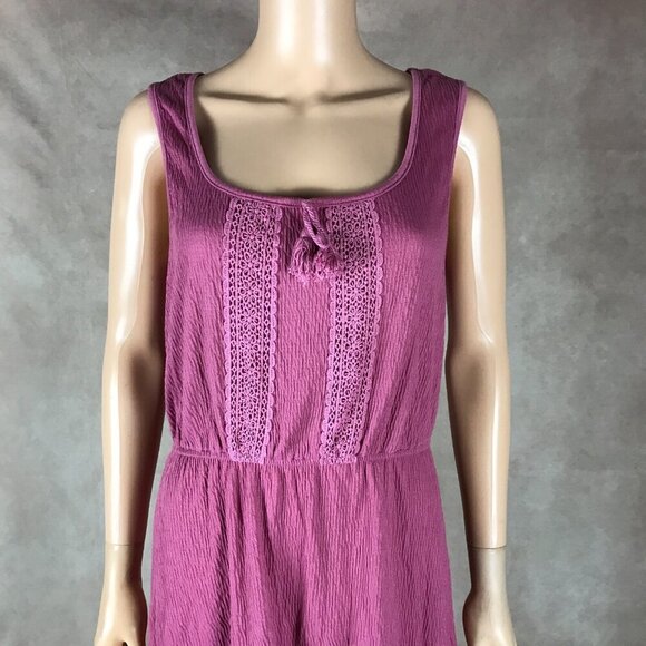 BEBOP Ruffled-Hem Rose Pink Peasant Knit Dress NWT XS - Picture 8 of 10